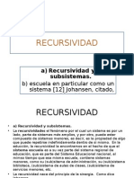 RECURSIVIDAD