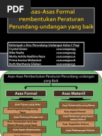 Asas-Asas Formal Pembentukan Peraturan Perundang-Undangan Yang Baik