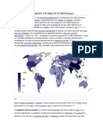 Evolución de La Población A Lo Largo de La Historia