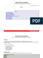 Lab11 Restoring A Lost Database From Backup