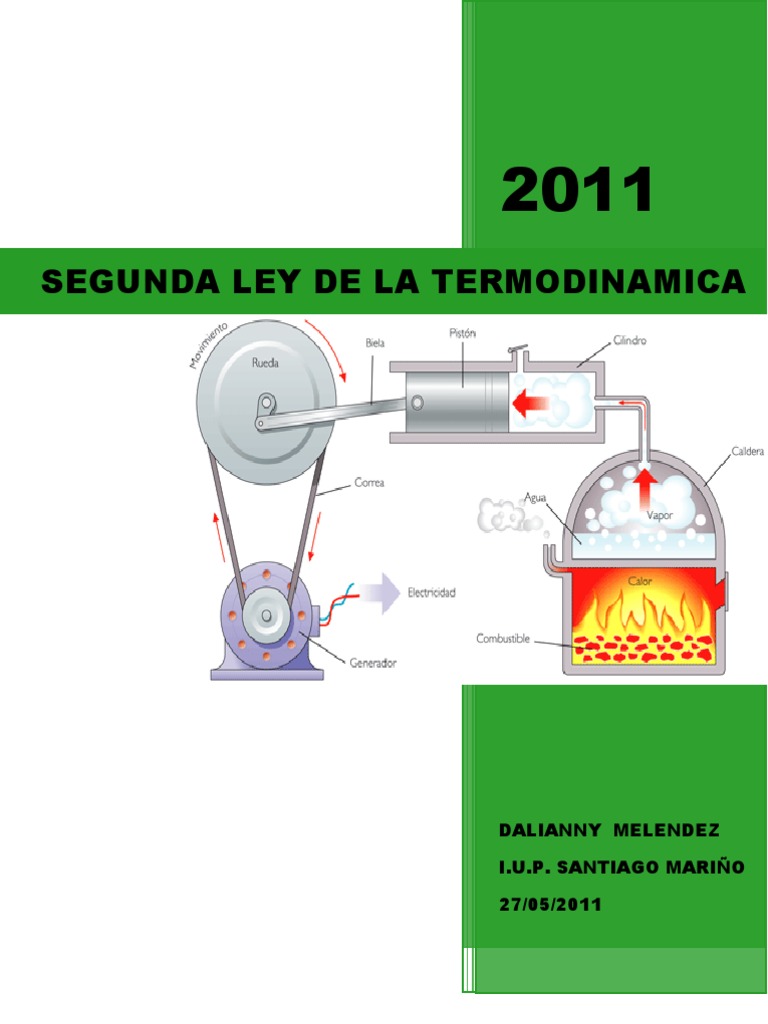 Segunda Ley de La Termodinamica. DALIANNY MELENDEZ
