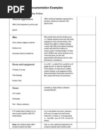 Assessment Documentation Examples