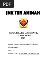 Kerja Projek Matematik Tambahan 2015