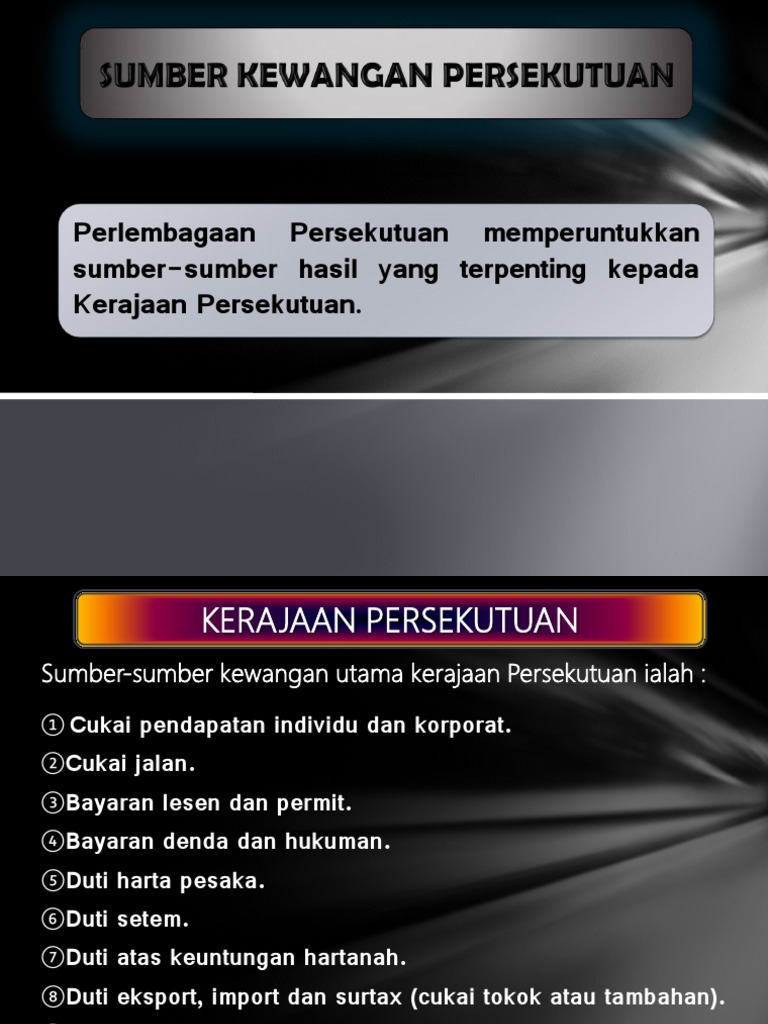Sumber Kewangan Persekutuan (Pengajian Am Tingkatan 6 STPM)  PDF