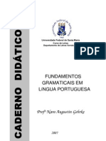 Fundamentos Gramaticais em Lingua Portuguesa - Caderno Didático - 2007