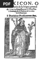 Vocabulario de La Lengua General Del Perú (1560)