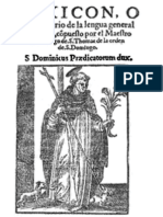 Vocabulario de La Lengua General Del Perú (1560)