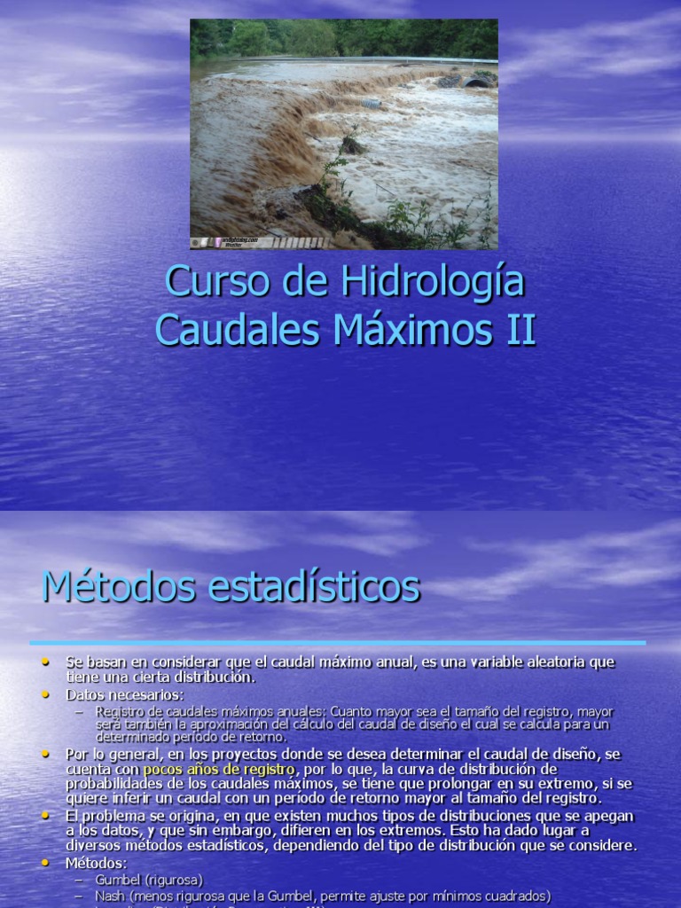 Curso de Hidrología | PDF | Métodos y materiales de enseñanza | Tecnología
