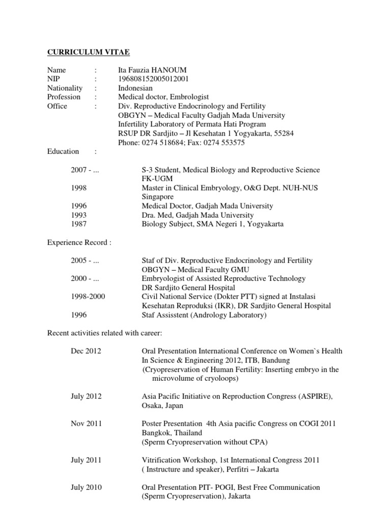 Curriculum vitae ctf picture