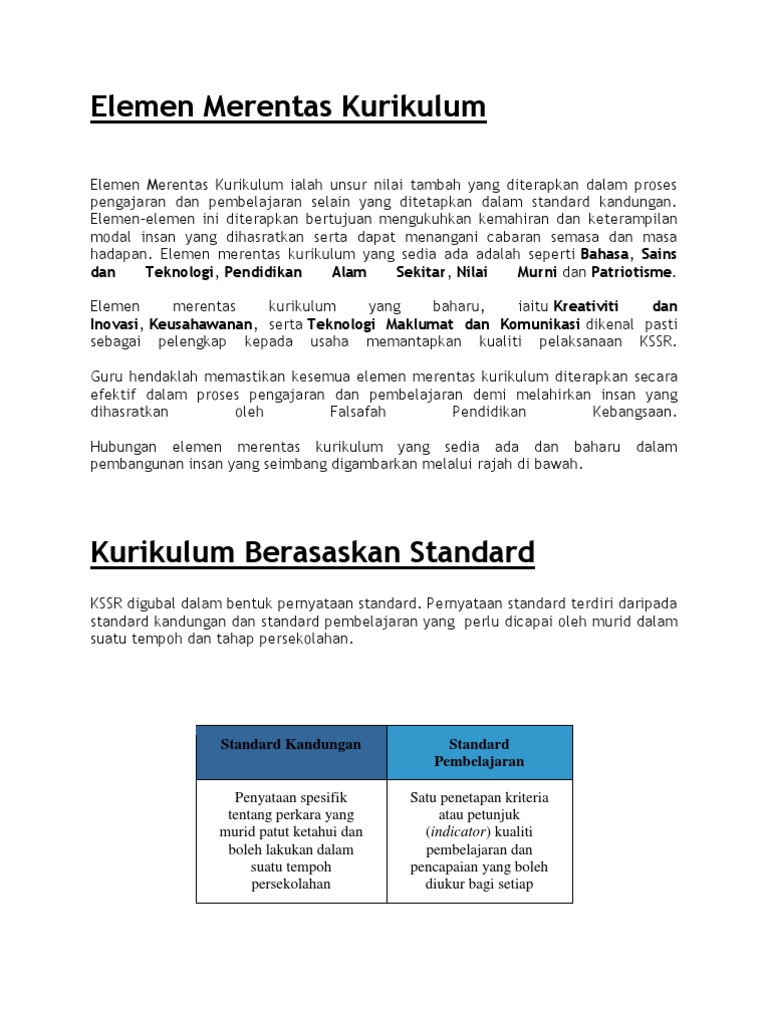 MKLMT Emk Dan Pernyataan Standard | PDF