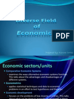 Diverse Field of Economics