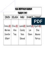 Jadual Bertugas Harian