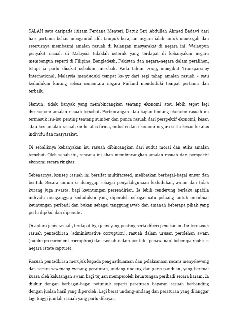 Rasuah Pdf