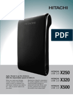 HD Externo Hitachi X500 - Datasheet