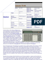 Texas TI-66 Datasheed