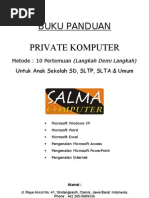 Download Buku Panduan Private Kursus Komputer SD MI SMP SLTP Dan SMU SLTA SALMA by Tri Wahyu Supriyanto SN153679907 doc pdf