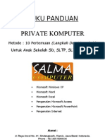 Download Buku Panduan Private Kursus Komputer SD MI SMP SLTP Dan SMU SLTA SALMA by Tri Wahyu Supriyanto SN153679907 doc pdf