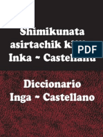 Diccionario Quechua Inga-Castellano