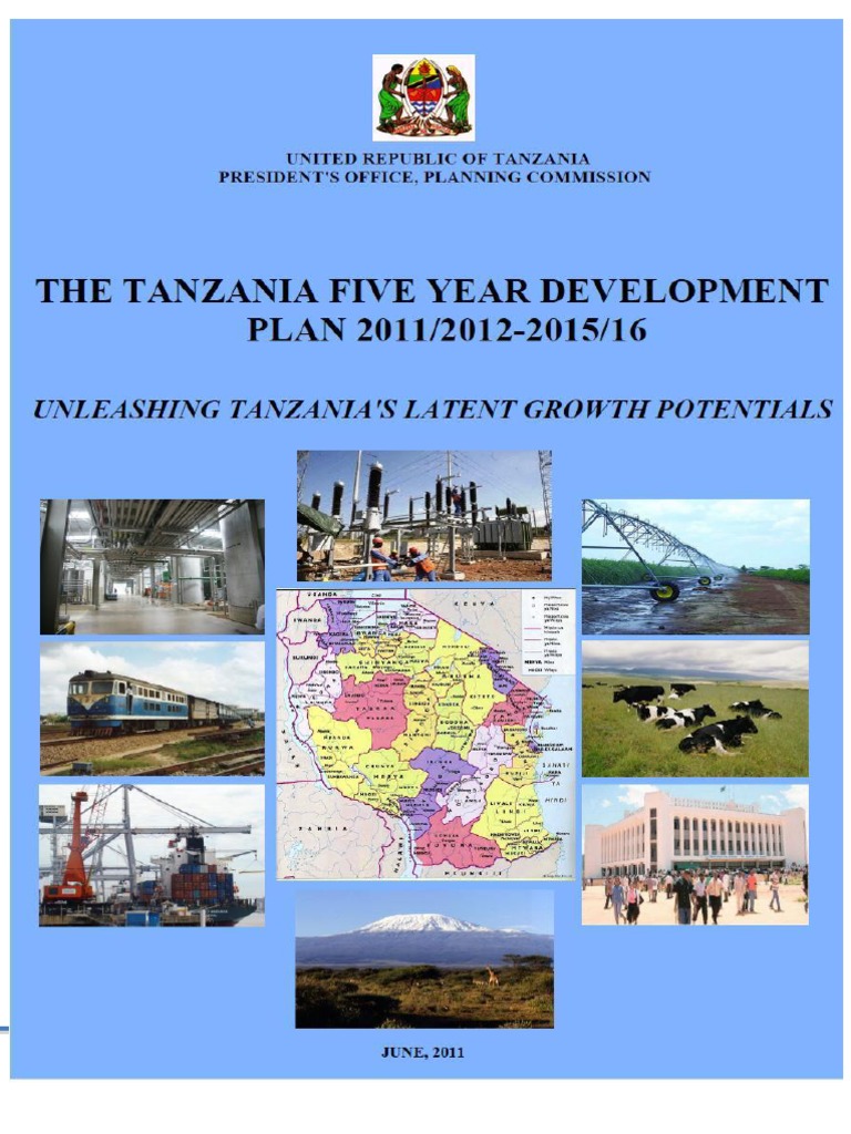 Tanzania 5 Year Development Plan Economic Growth Tanzania
