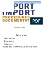 Export Import Procedures & Documents...........