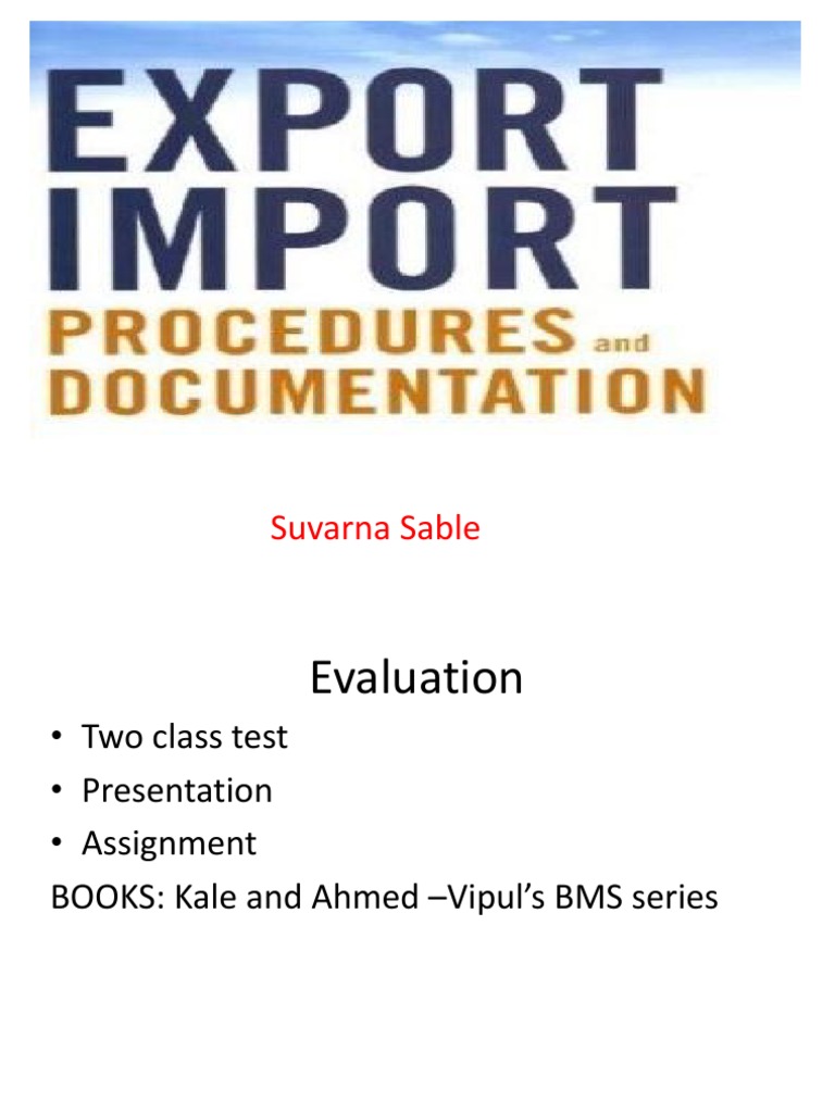 Export Import Procedures & Documents.. | PDF | Iso