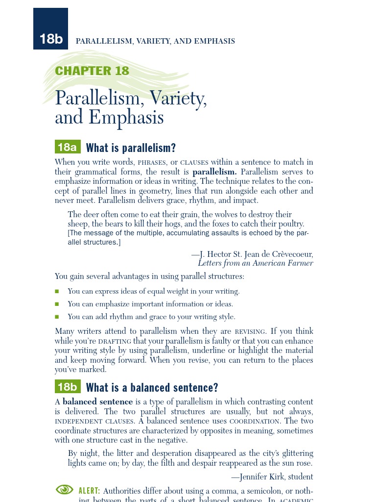 Parallel structure exercises picture