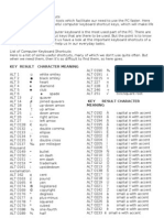 Computer Keyboard Shortcuts