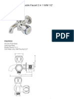 TP 0011 - B 609 Double Faucet 2 in 1 W/M 1/2"