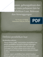 Pengintegrasian, Gabungjalinan Dan Kesepaduan Mata Pelajaran Lain (BARU)