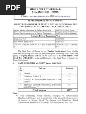 High Court - DYSO | PDF
