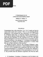 1 Cor 2.6-16 - A Non-Pauline Interpolation