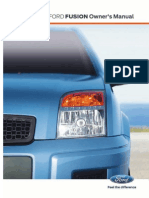 Ford Fusion User Manual