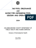 Swimming Pool Ordinance and Guide For Swimming Pool Design and Operation