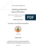 Enviornmental Protection & Energy Management: Social Service Report On