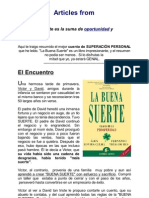 Resumen Del Libro - La Buena Suerte