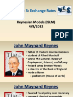 Exchange Rates and Keynesian Models (ISLM