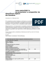 Chestionar Maturitate Management