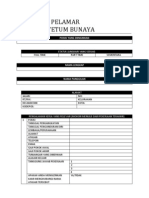 Formulir Pelamar Sekolah Tetum Bunaya