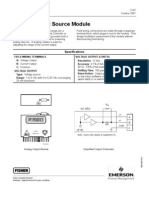 Analog Output Source Module: Specification Sheet
