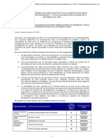 Reconocimiento de Credito Entre Titulos Formativos de Grado Superior de F.P. y Titulos Universitarios de Grado de La Ule.