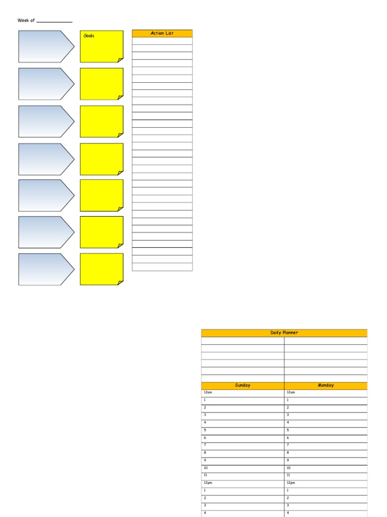 7 habits weekly planner part 1