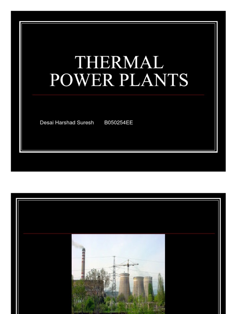 Thermal Power Plants | PDF