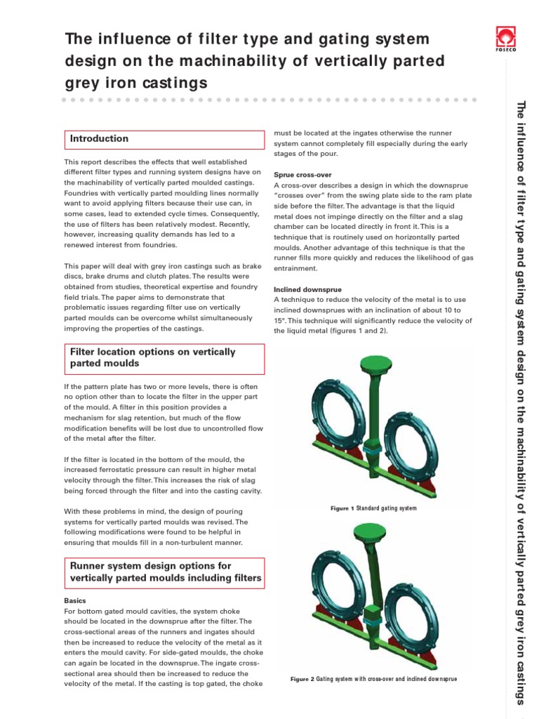 Gating System Impact on Iron Casting Machinability | PDF | Casting ...