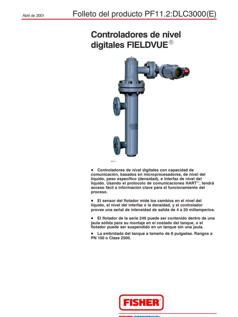 Controladores de Nivel Digitales Marca Fisher | PDF | Electrónica | Sensor