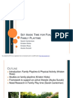 Set Aside Time For Fun Active Family Physical Activity Presentation-1-Final