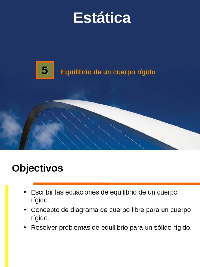Estatica Equilibrio de Un Cuerpo Rigido | PDF | Métodos y materiales de ...