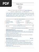 Download Admin Officer AO - CIVIL SERVICE CV Resume Sample by Mike Kelley SN15378992 doc pdf