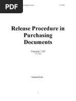 MM Release Procedure in Purchasing Documents