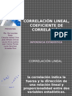 Correlación Lineal, Coeficiente de Correlación