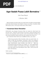 Aagar Puasa Lebih Bermaknaby Abu Umar Basyir